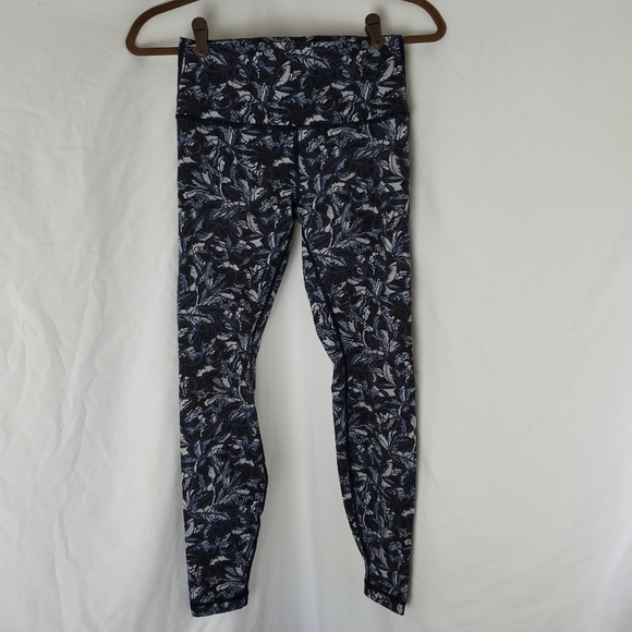 Lululemon Wunder Under Hi-Rise Floral Tight Leggings Size 6 - Picture 4 of 9